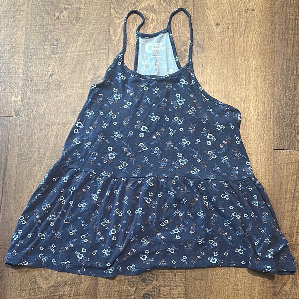 Floral Blue Girls Top